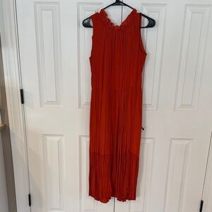 Calvin Klein Red Sleeveless Dress